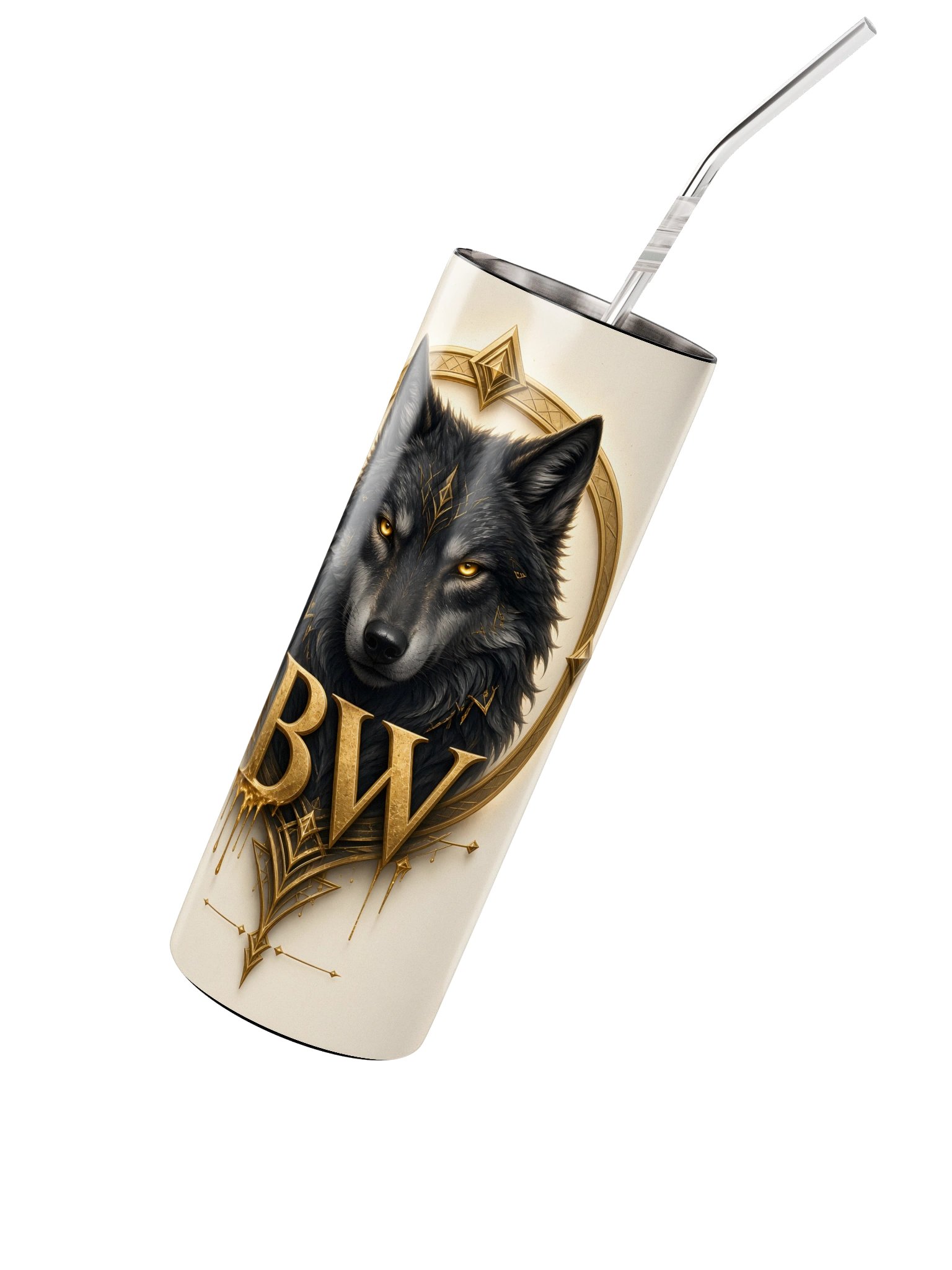 Blood Wolf Gold Emblem Tumbler product image (3)