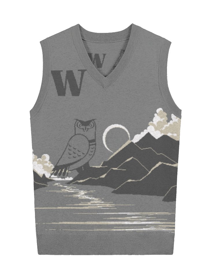 The Mountain Owl Knit V-Neck Vest product image (1)