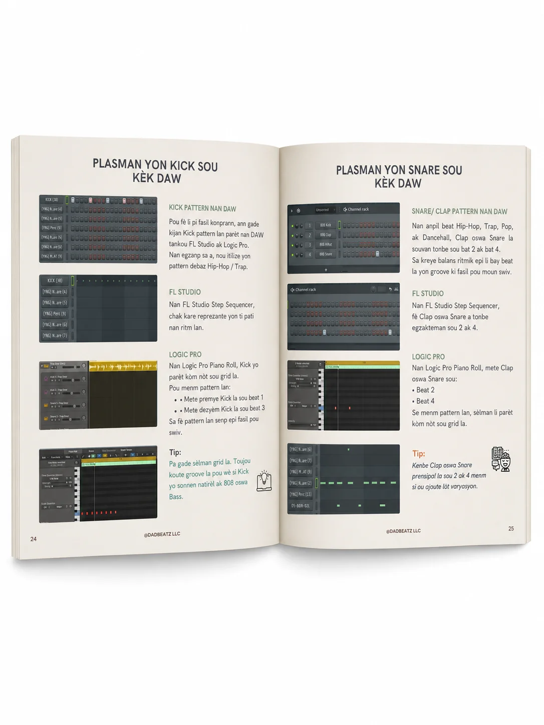 Beatmaking for Beginners in Haitian Creole – FL Studio & Logic Pro eBook product image (4)