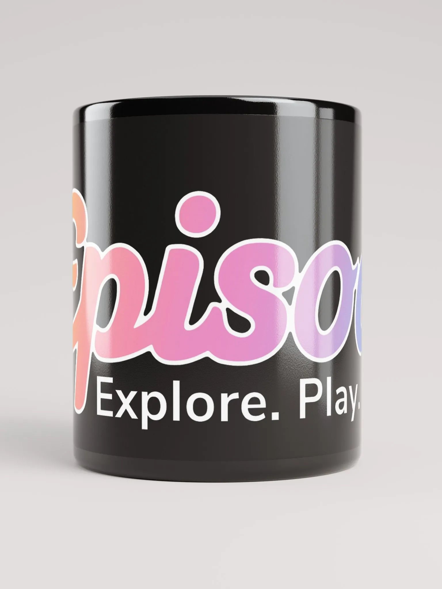 Episode Black Glossy Mug With Gradient Logo product image (5)