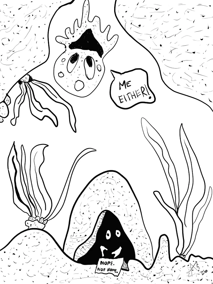 TSStechAngel's World - Not Home Buddies Coloring Page product image (1)