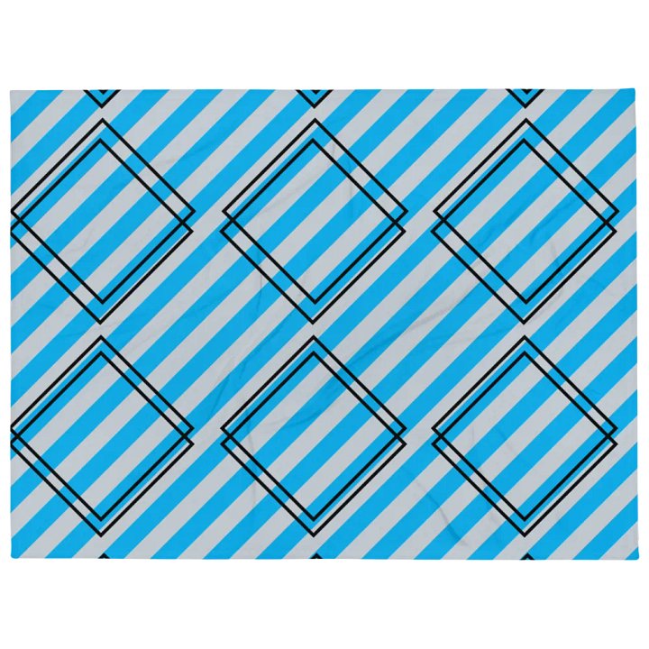 Double Diamond And Stripes Patterned Blanket product image (1)