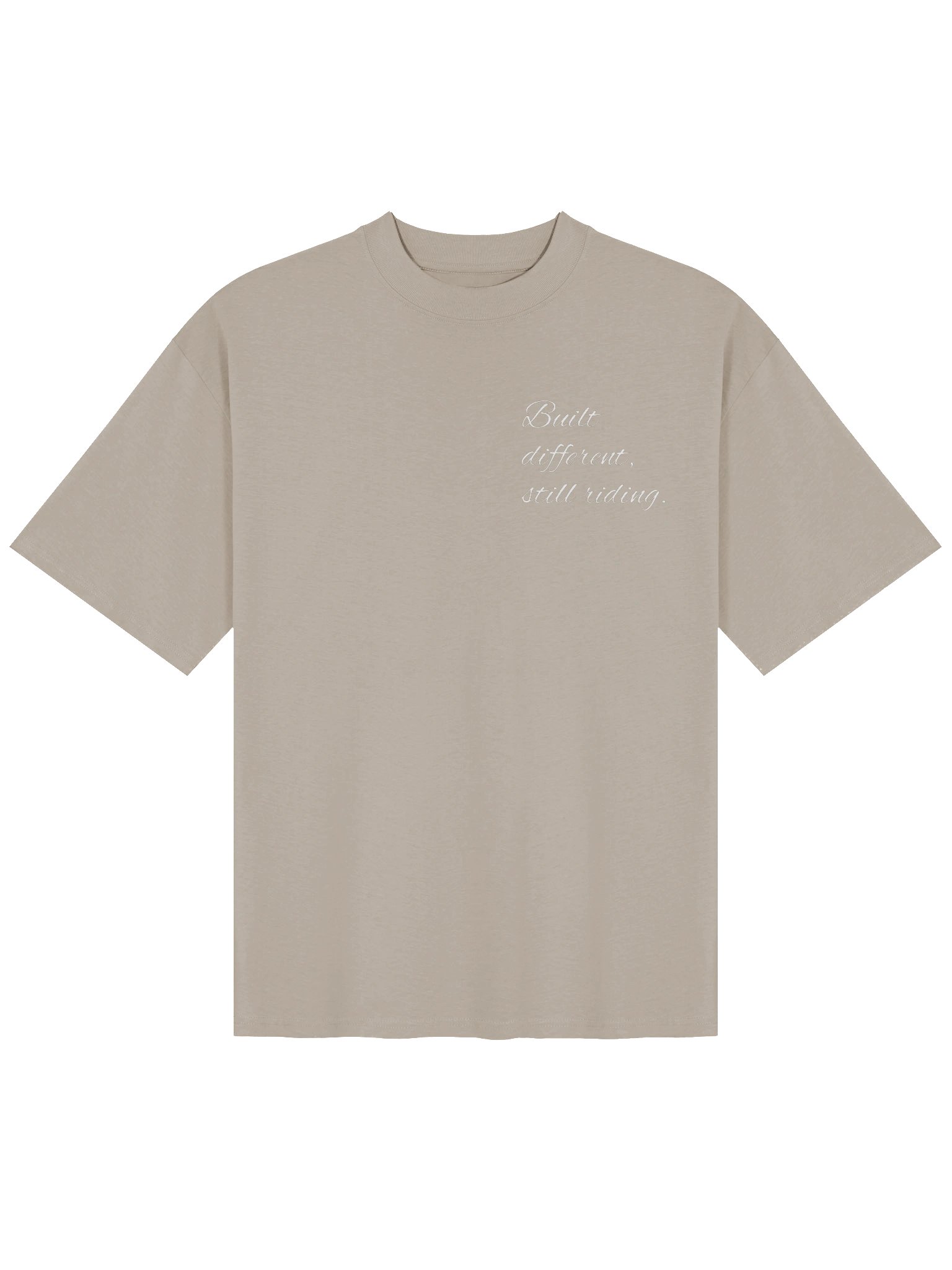 Built different, still riding oversized tee product image (1)