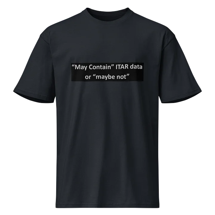 May Contain ITAR Data or Maybe Not T Navy Blazer product image (1)