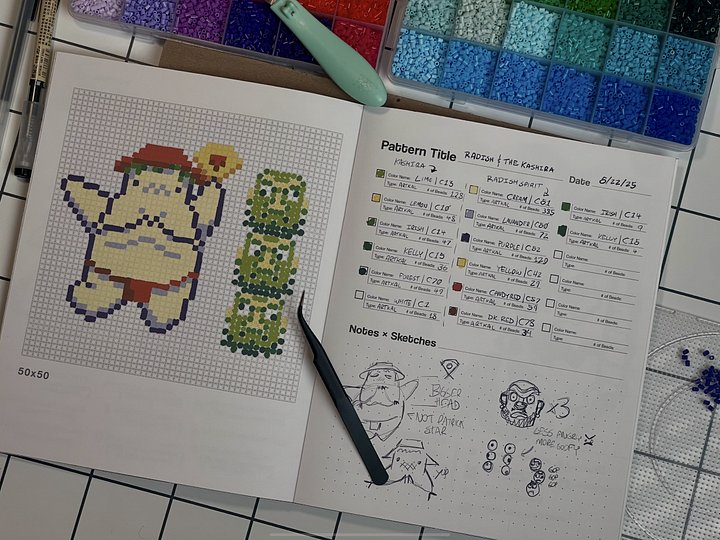 Unruly Fuse Bead Planner - Digital Download product image (1)