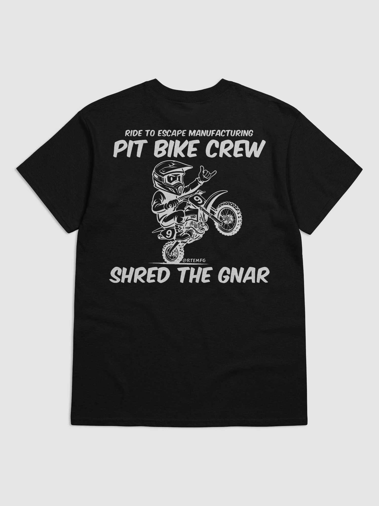 RTE PIT BIKE CREW BLK SHIRT product image (8)