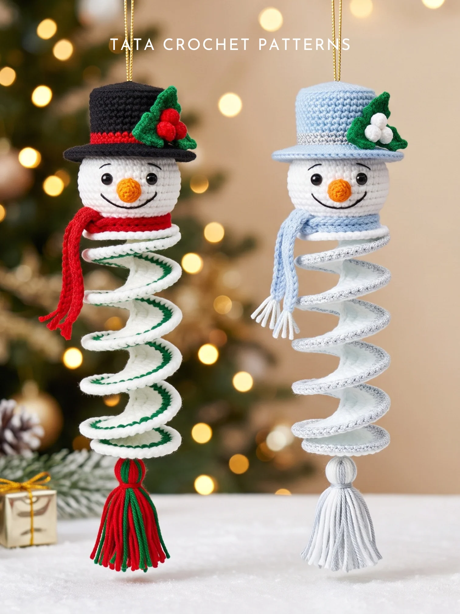 PDF Pattern | Crochet Snowman Wind Spinner | Christmas Gift & Decor product image (2)