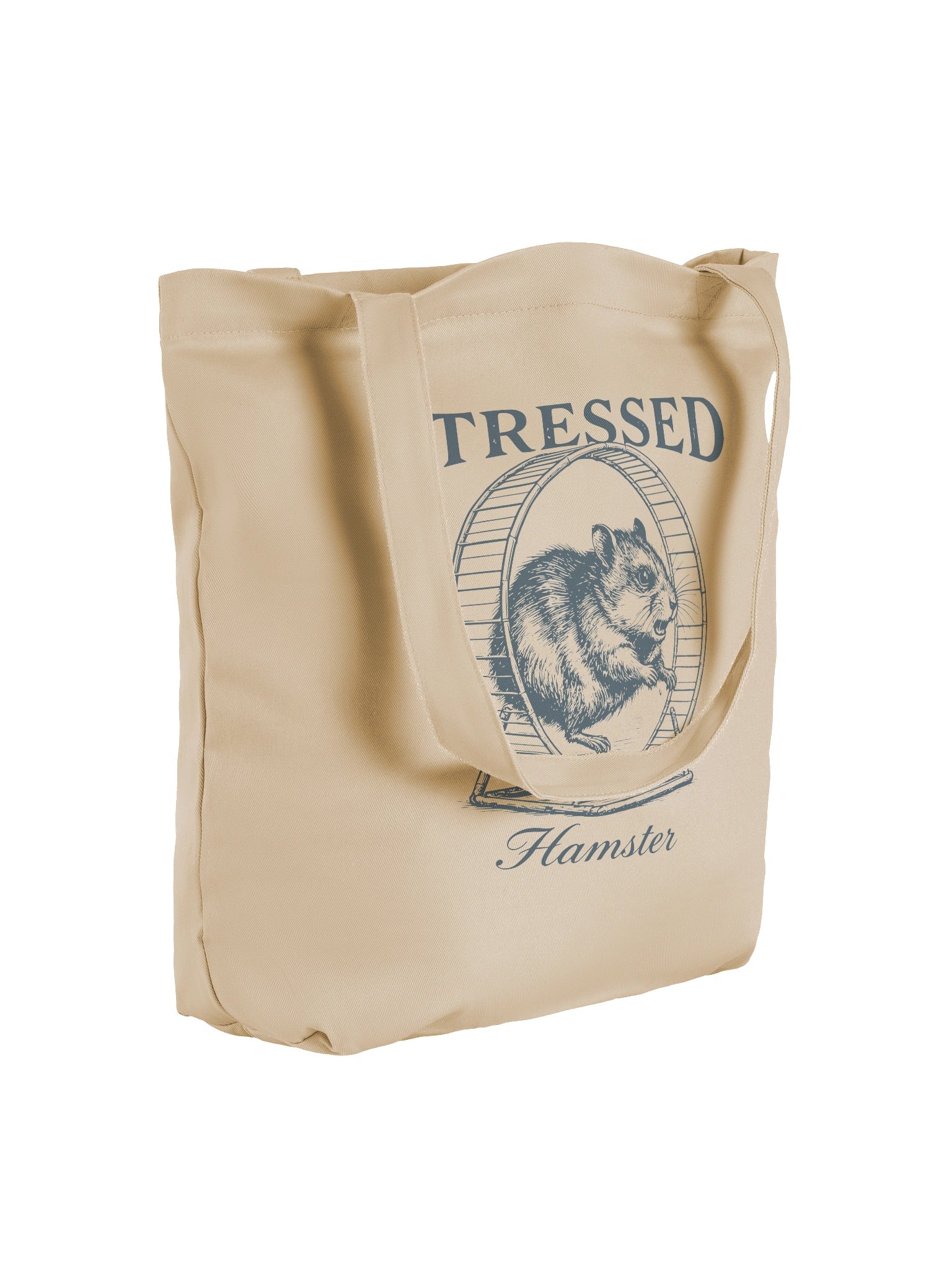Stressed Hamster Organic Cotton Tote Bag product image (4)