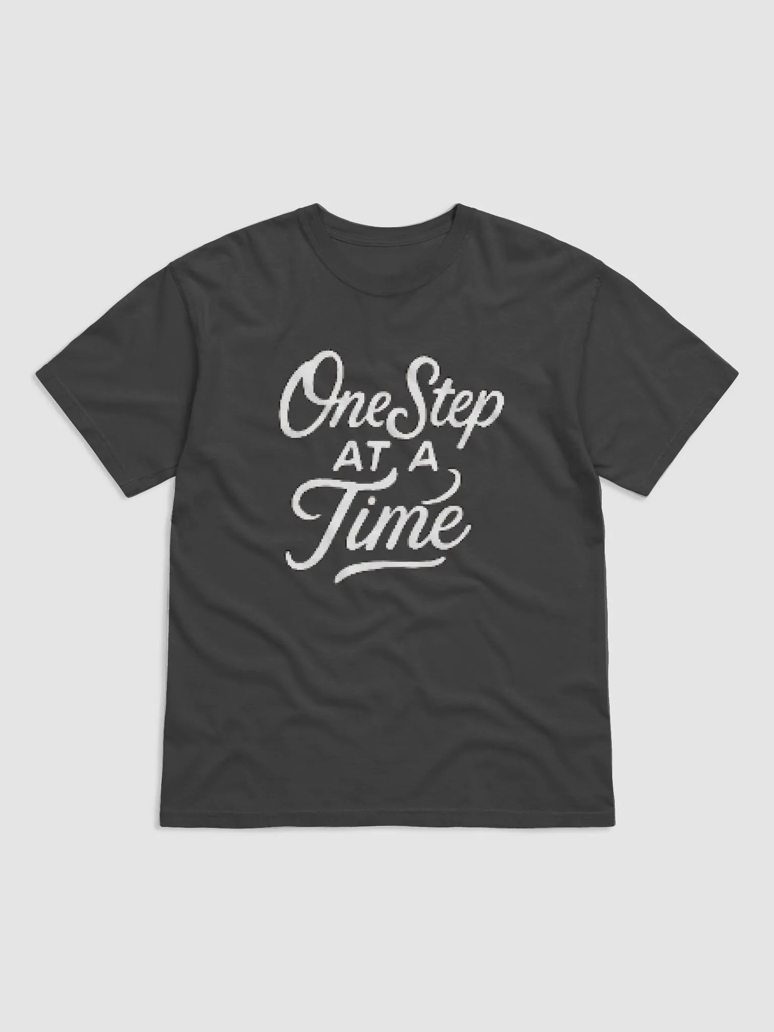 One step at a time pixelated T-SHIRT Design product image (1)