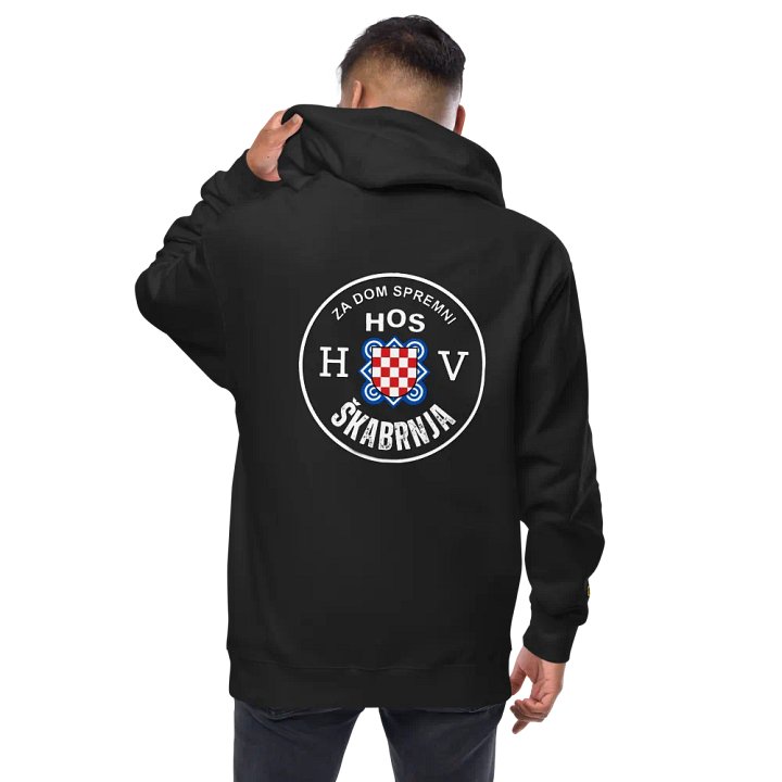HOS ŠKABRNJA HV ZA DOM SPREMNI Checkered Shield Zip-Up Hoodie product image (1)