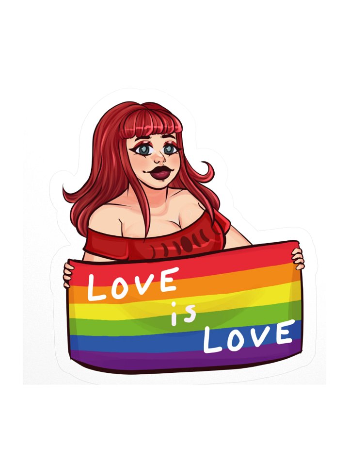 Love Is Love Pride Kiss-Cut Sticker product image (3)
