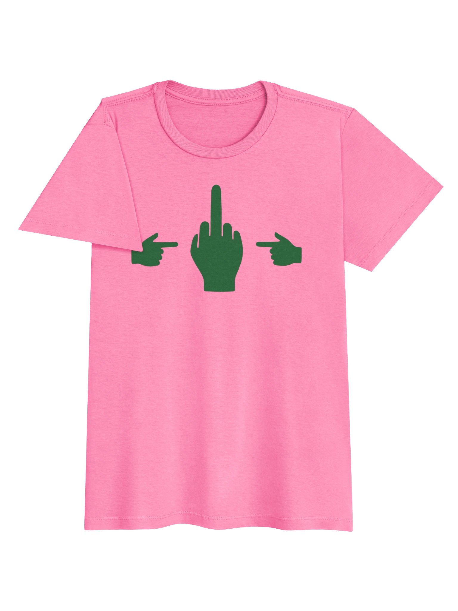 No Middle Finger Point ShopCo Forest Gildan Women's Tee product image (9)