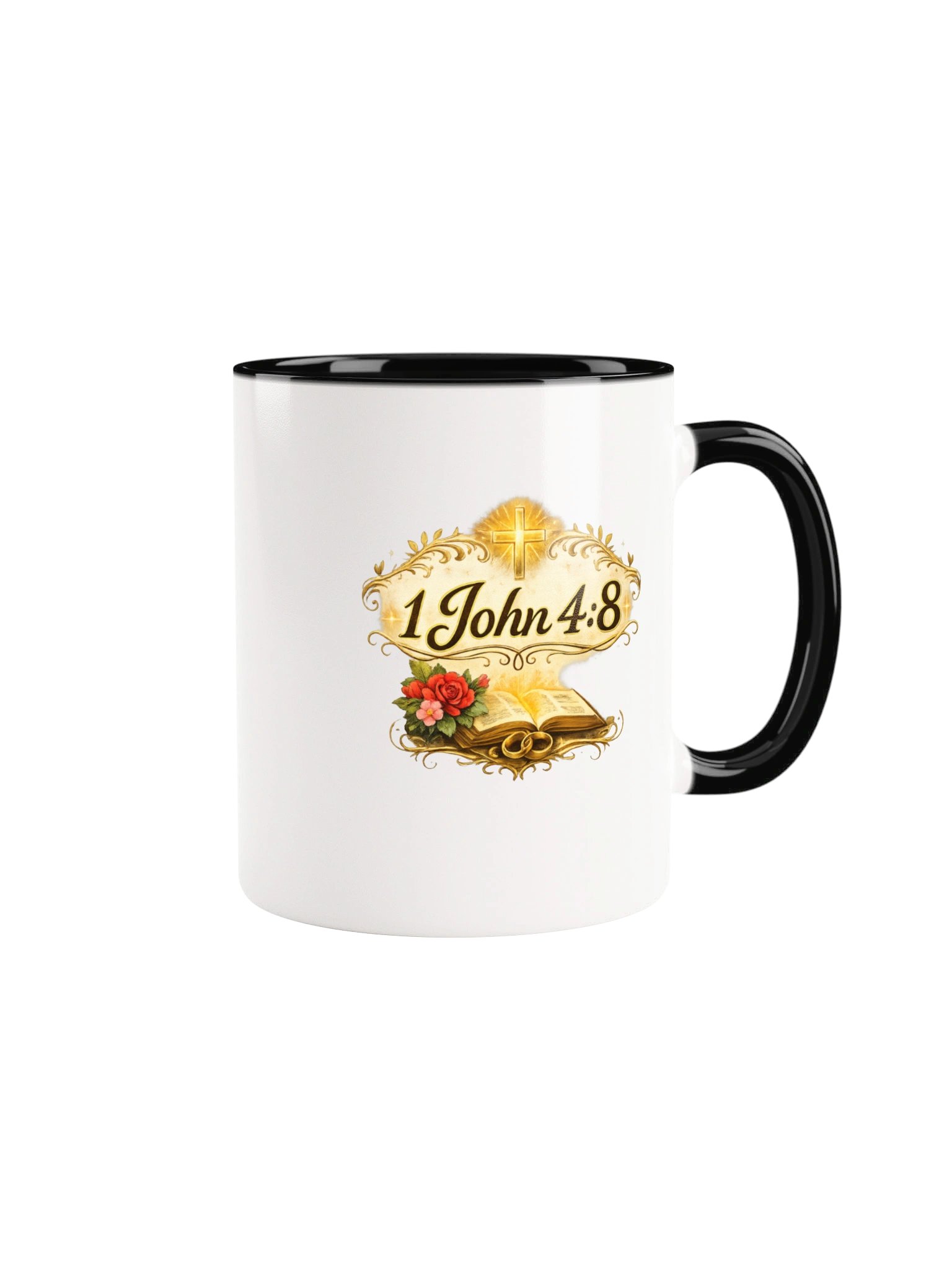 1 John 4:8 Bible Verse Christian Coffee Mug – Minimalist Scripture Faith Gift | Kingdom Life Co. product image (2)