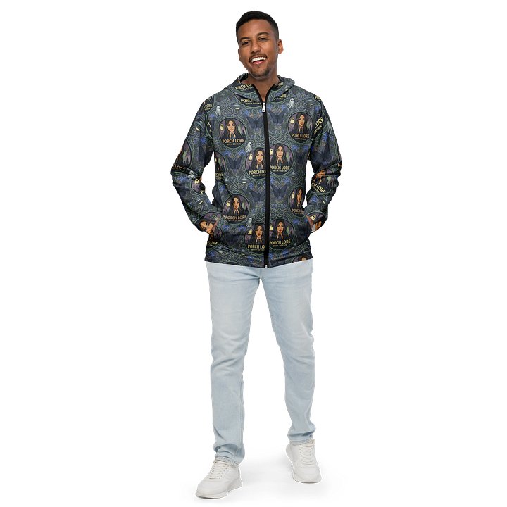 PORCH LORE DEVAN PERIWINKLE MOTH WINDBREAKER JACKET product image (1)