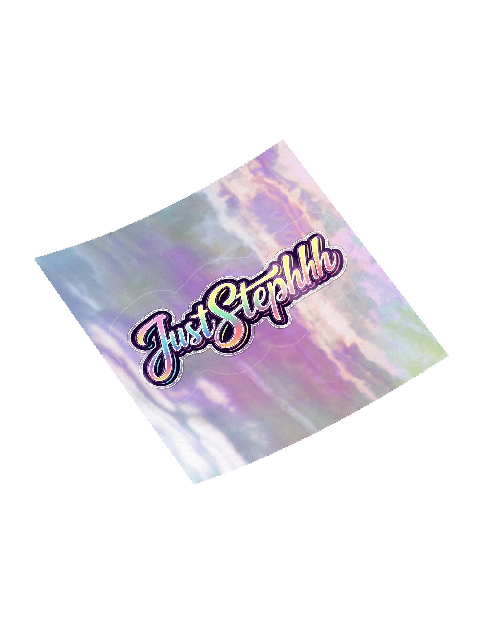 JustStephhh Rainbow Script Holographic Sticker product image (8)