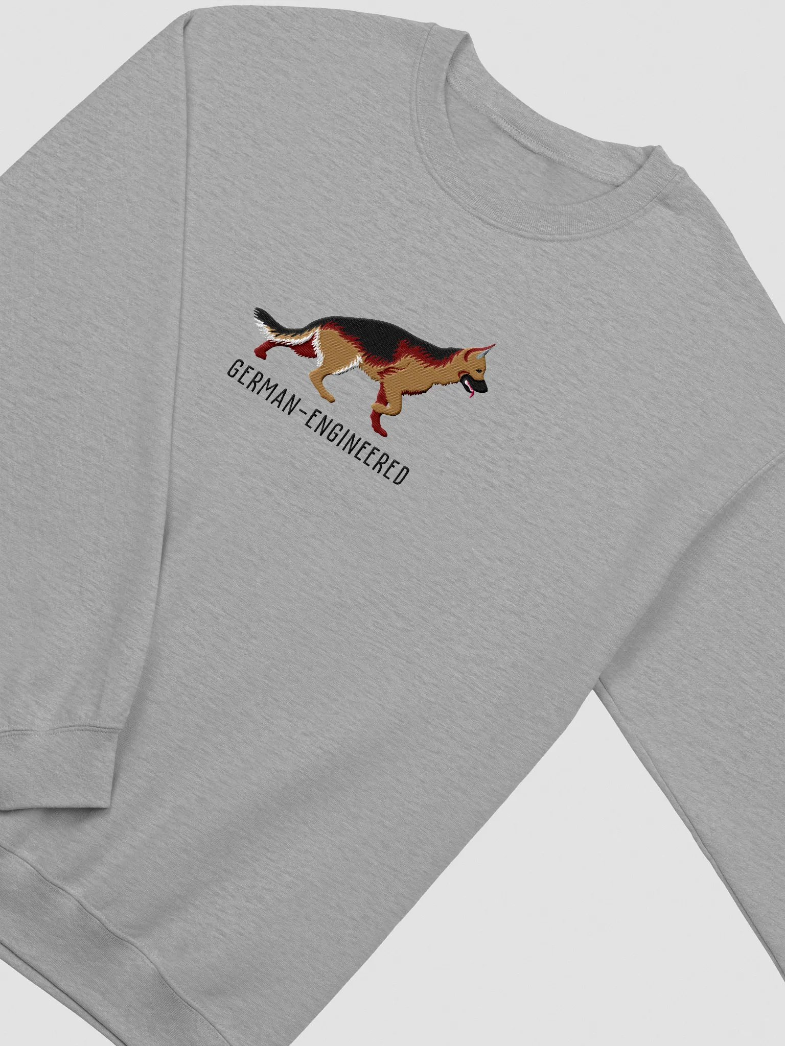 German-Engineered Sweatshirt (Embroidered) of a German Shepherd product image (6)