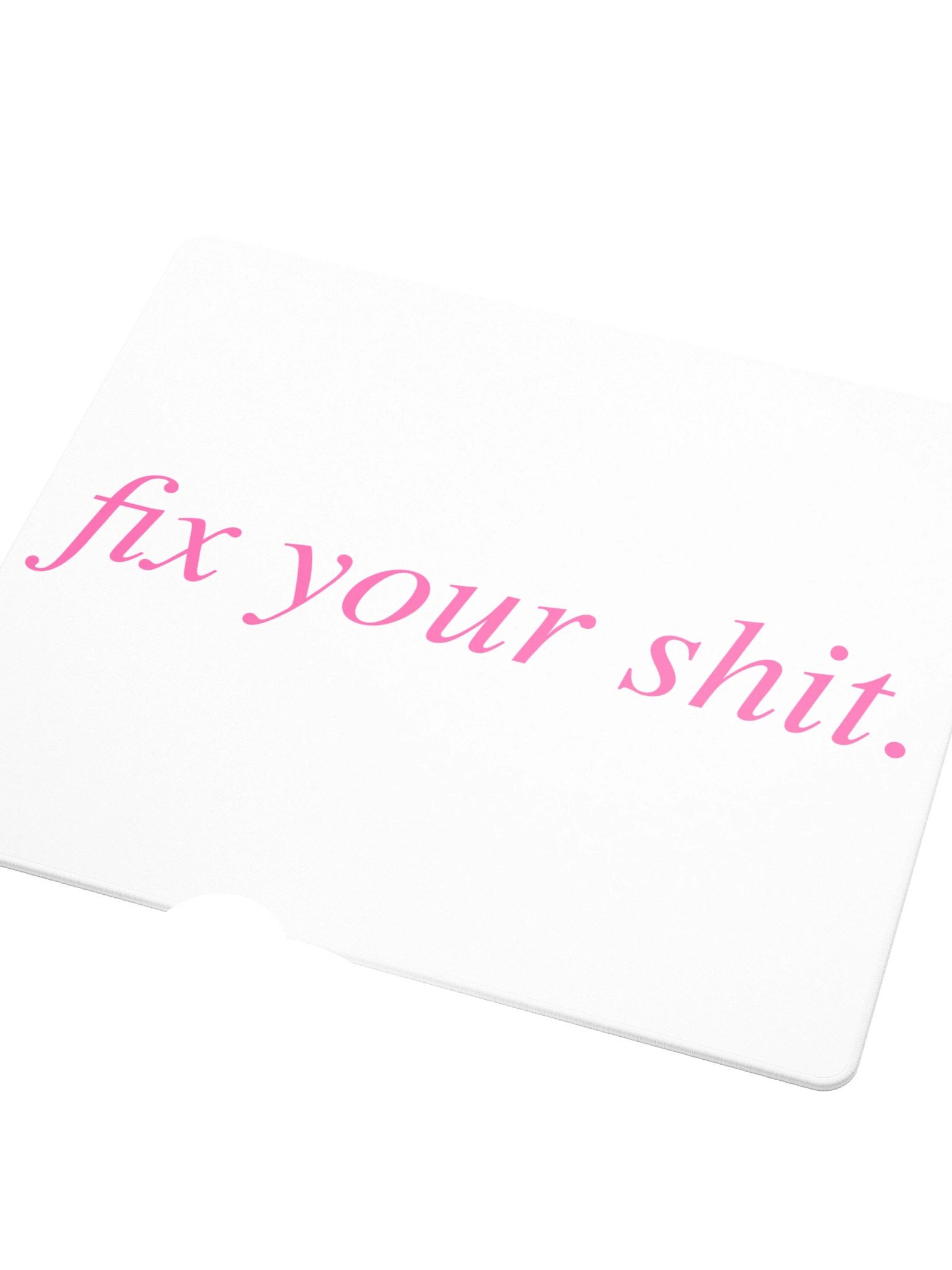 No ShopCo Gaming Mouse Pad - Phrase Pink on White product image (3)