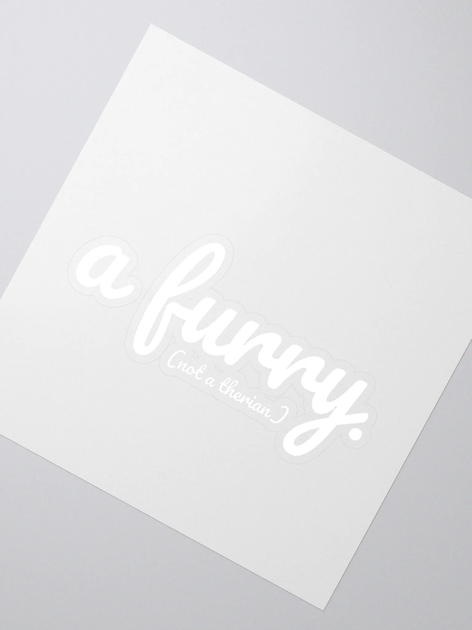 Clearly a furry sticker (light edition) product image (2)