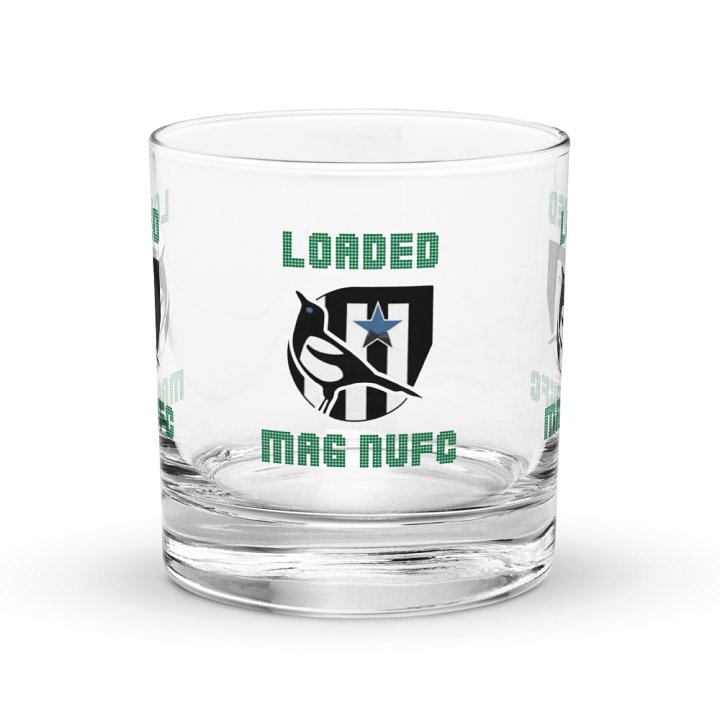 Loaded Mag NUFC Rocks Glass product image (1)