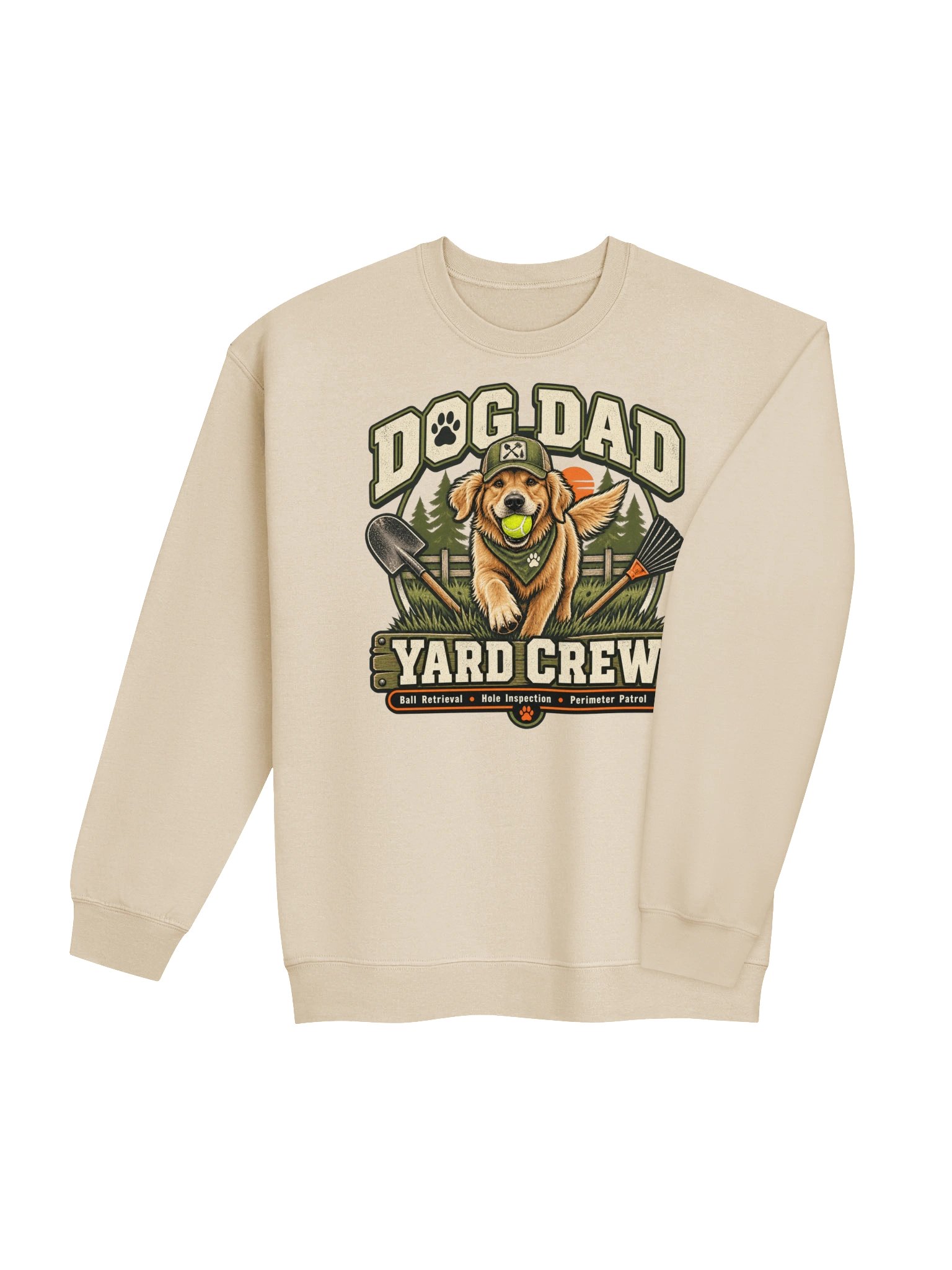 Dog Dad Yard Crew Crewneck Sweatshirt | Funny Dog Dad Gift product image (33)