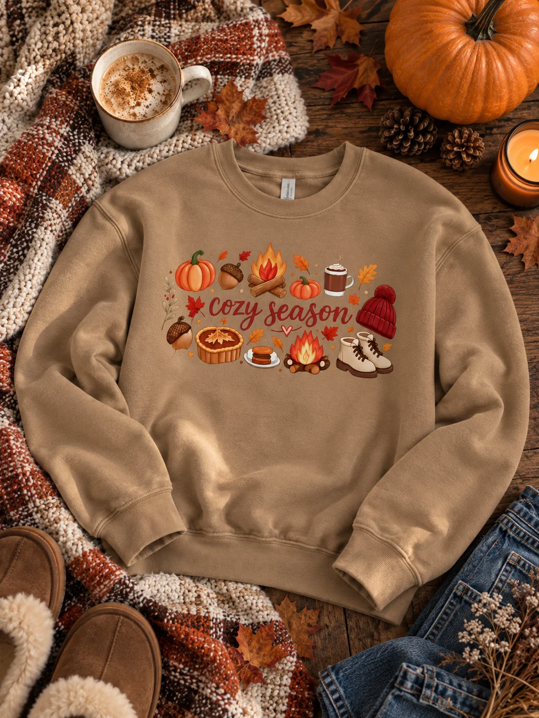 "Cozy Season" Fall Sweatshirt product image (1)
