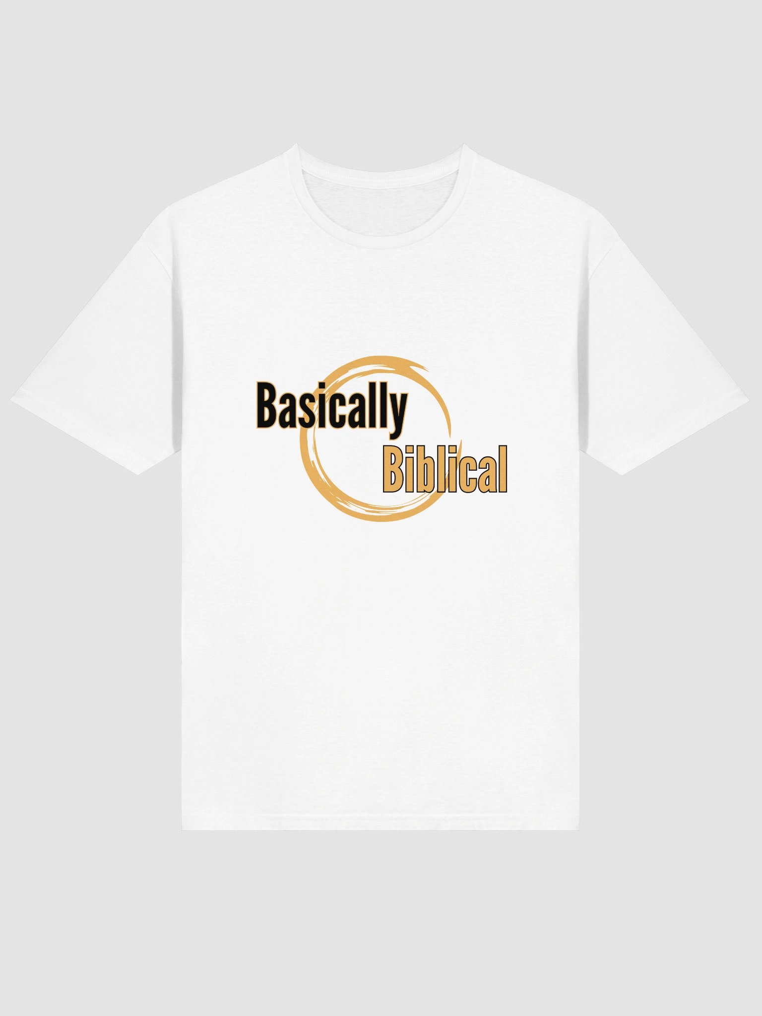 Basically Biblical Circle Logo T-Shirt (White) product image (3)