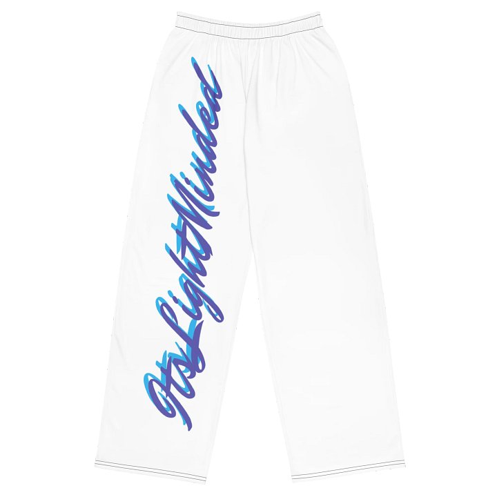 Lights Unisex Wide Leg Pants (White) product image (1)