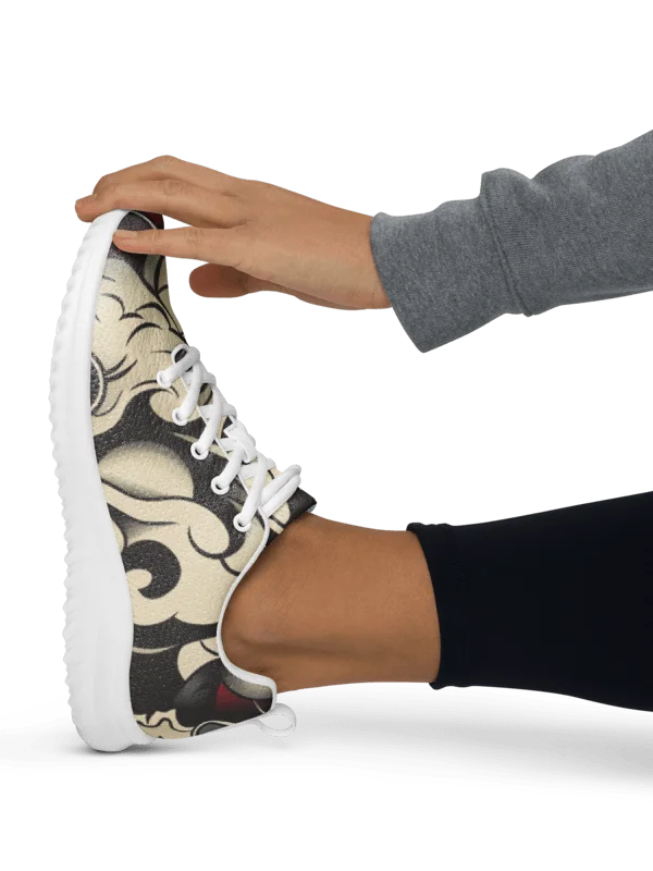 Japanese Wave Women's Athletic Shoes | Traditional Tattoo Art Streetwear product image (4)