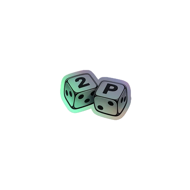 2P Dice Holographic Sticker Set product image (1)