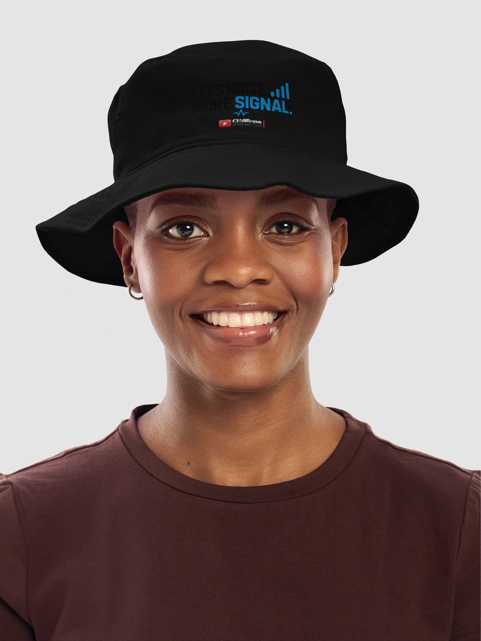 Less Noise. More Signal. – CHATapa Bucket Hat product image (13)