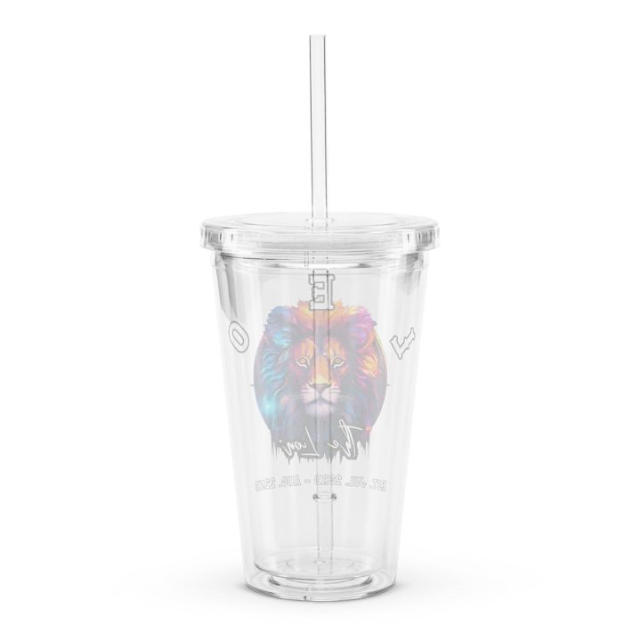 Leo - Zodiac Double Wall Clear Plastic Tumbler product image (2)