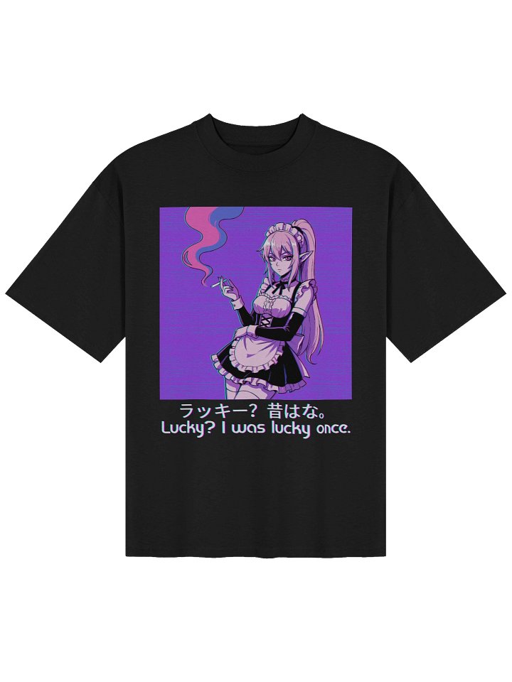 Lucky? I was Lucky Once Oversized T-Shirt product image (4)