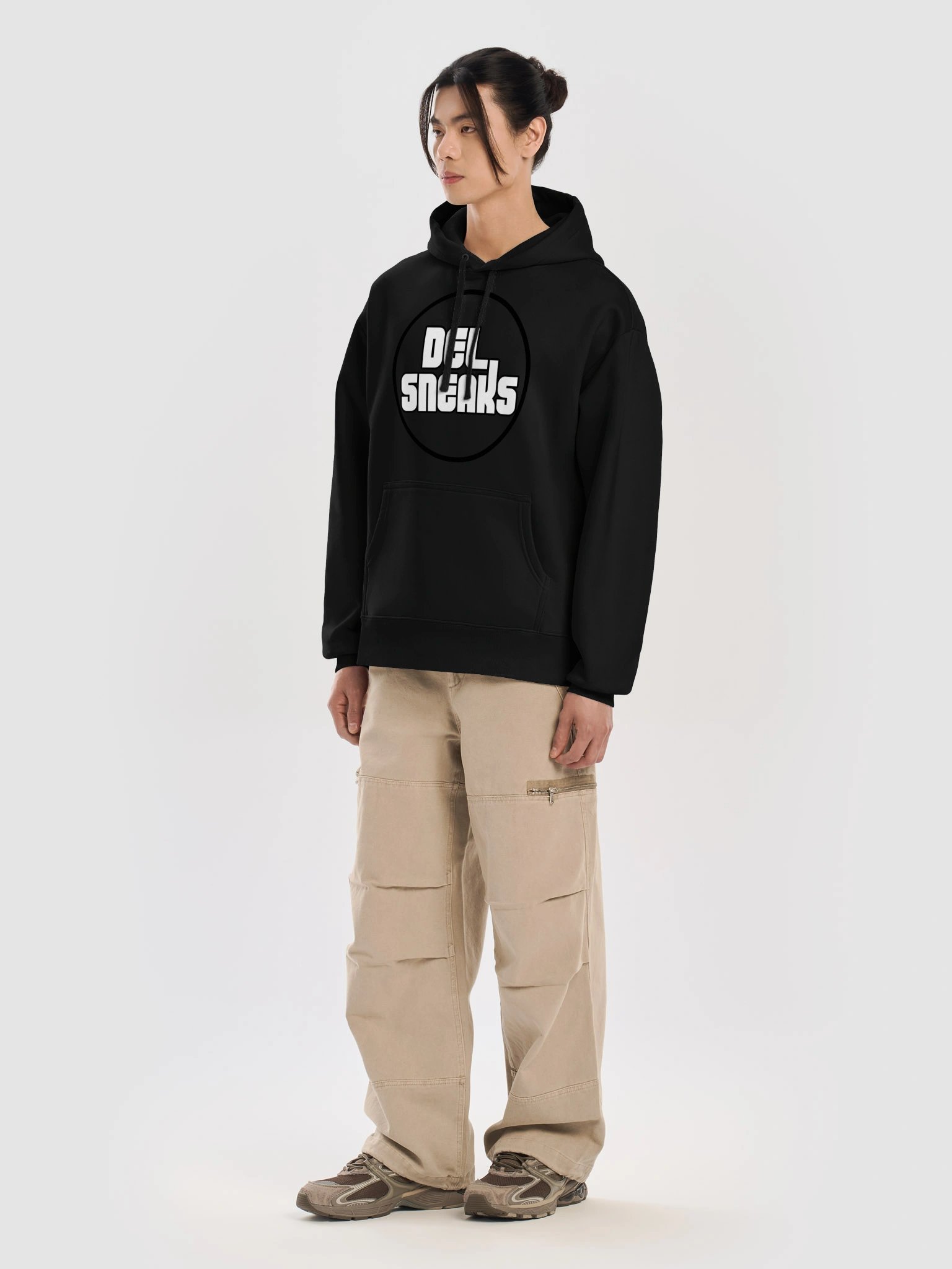 Circular Logo Hoodie Black product image (7)