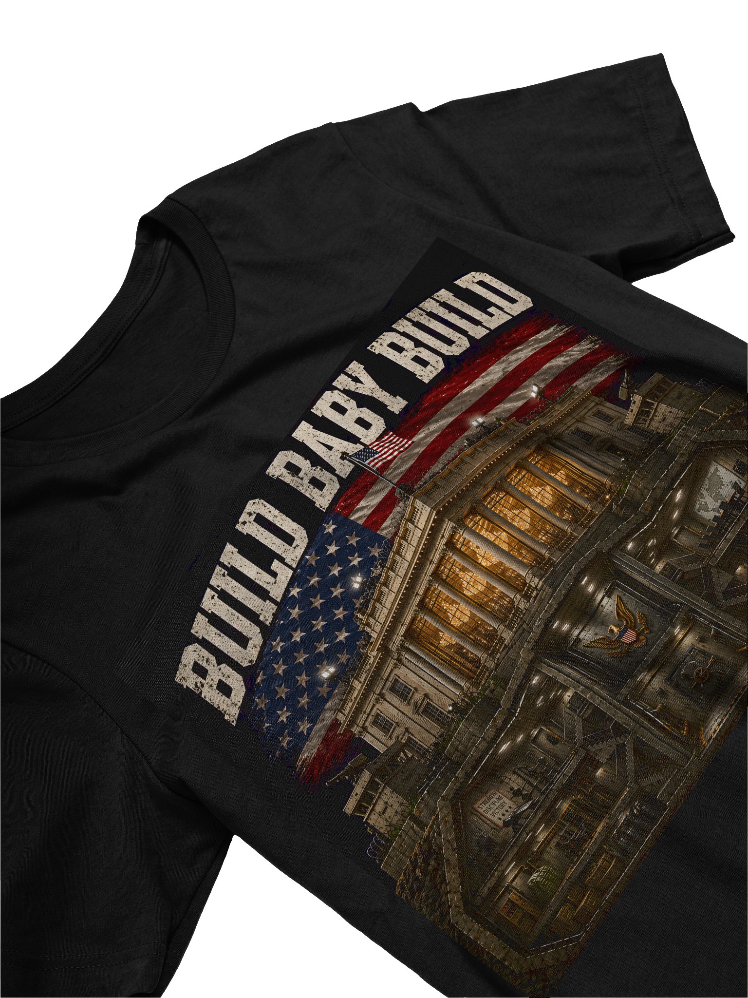 Women’s BUILD BABY BUILD — Fortified Ballroom Graphic Tee product image (3)