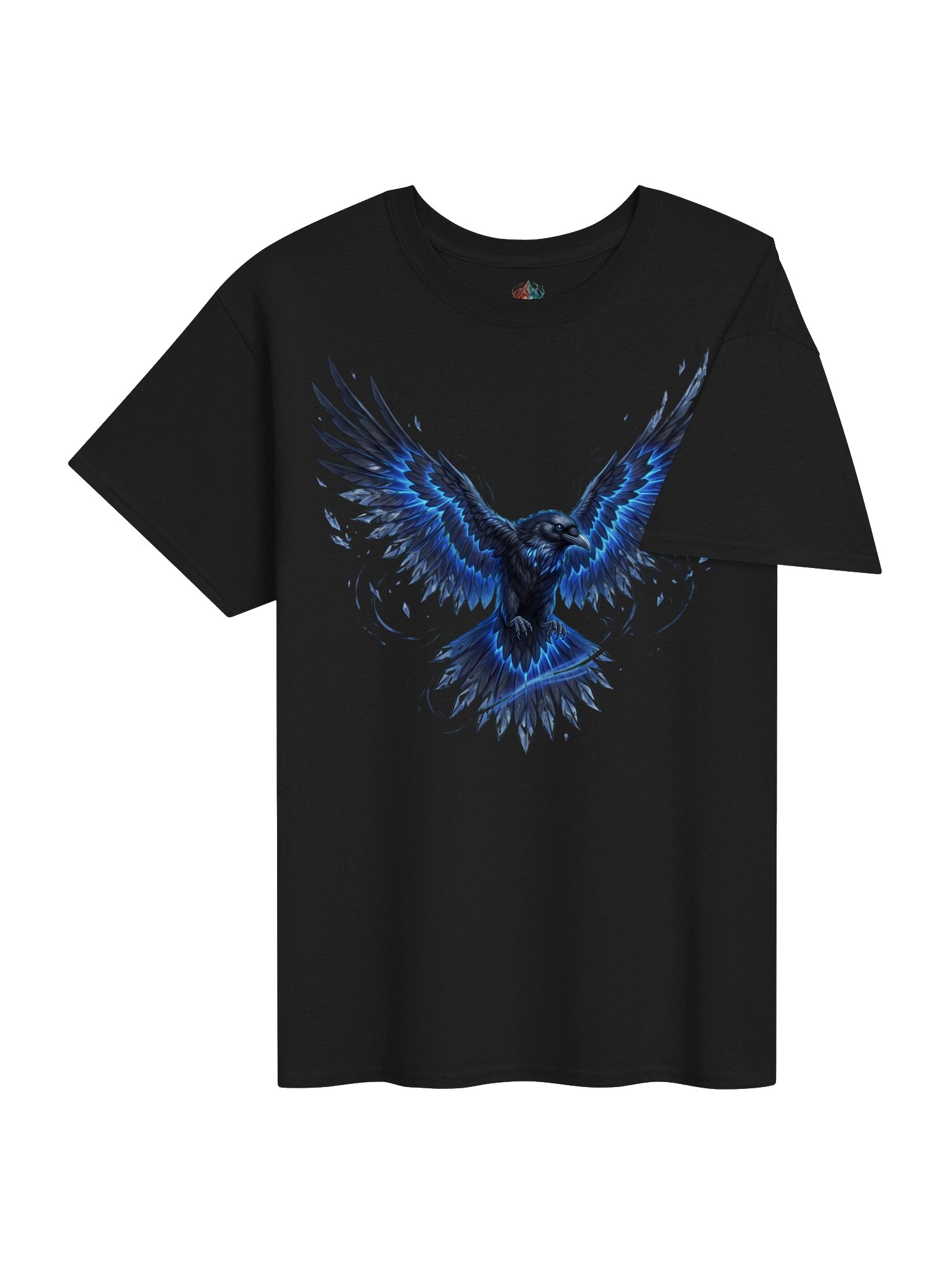 Crystal Raven Oracle | Psionic Fantasy Bird T-shirt product image (4)