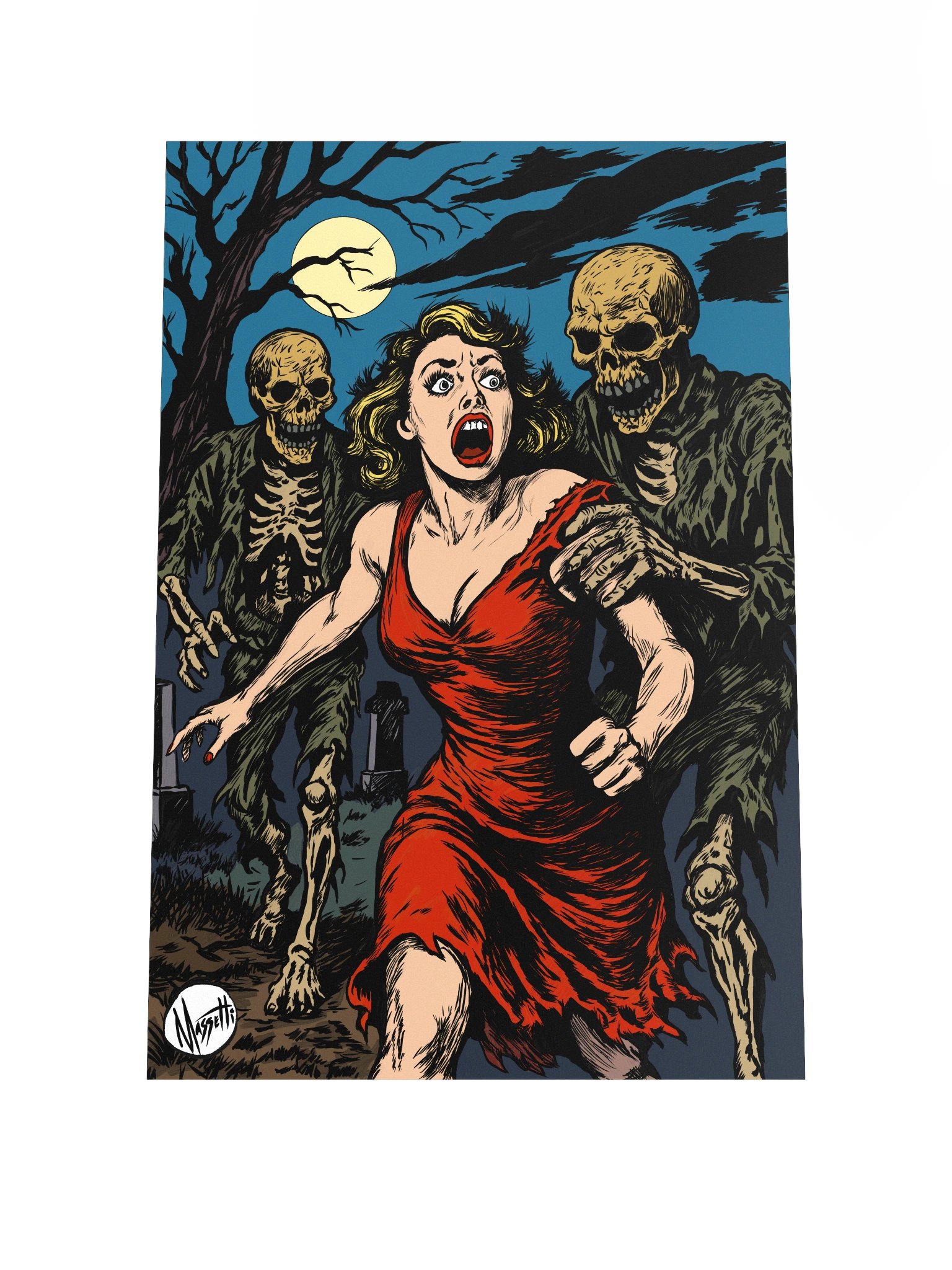 Midnight In a Cemetery Art Print product image (1)