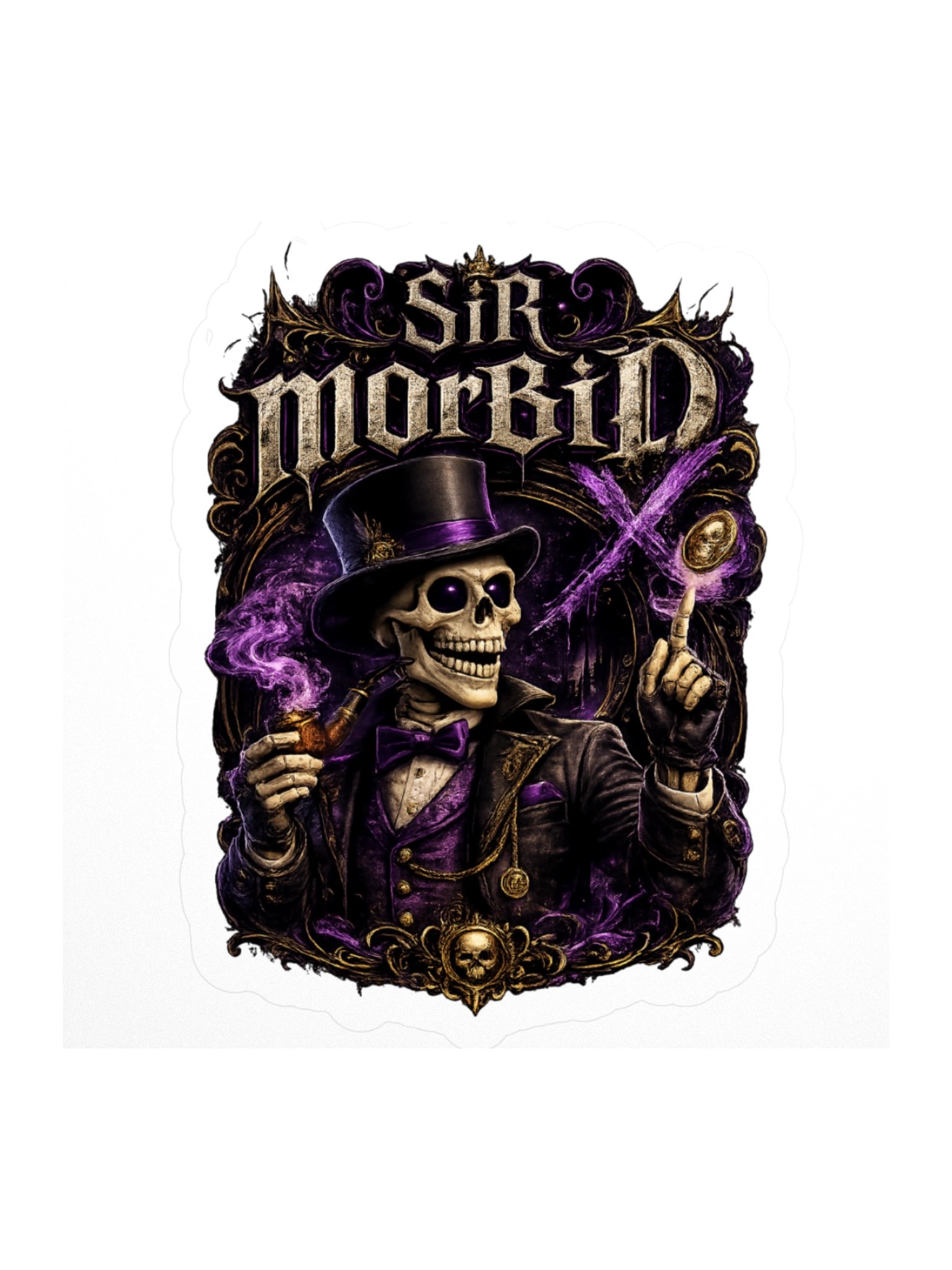 ''Sir Morbid x'' Kiss Cut Stickers product image (1)