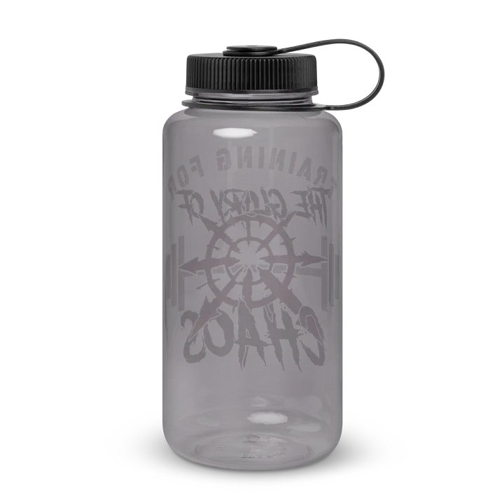 Training for the Glory of Chaos Wide Mouth Water Bottle | Warhammer 40K Chaos Design product image (6)