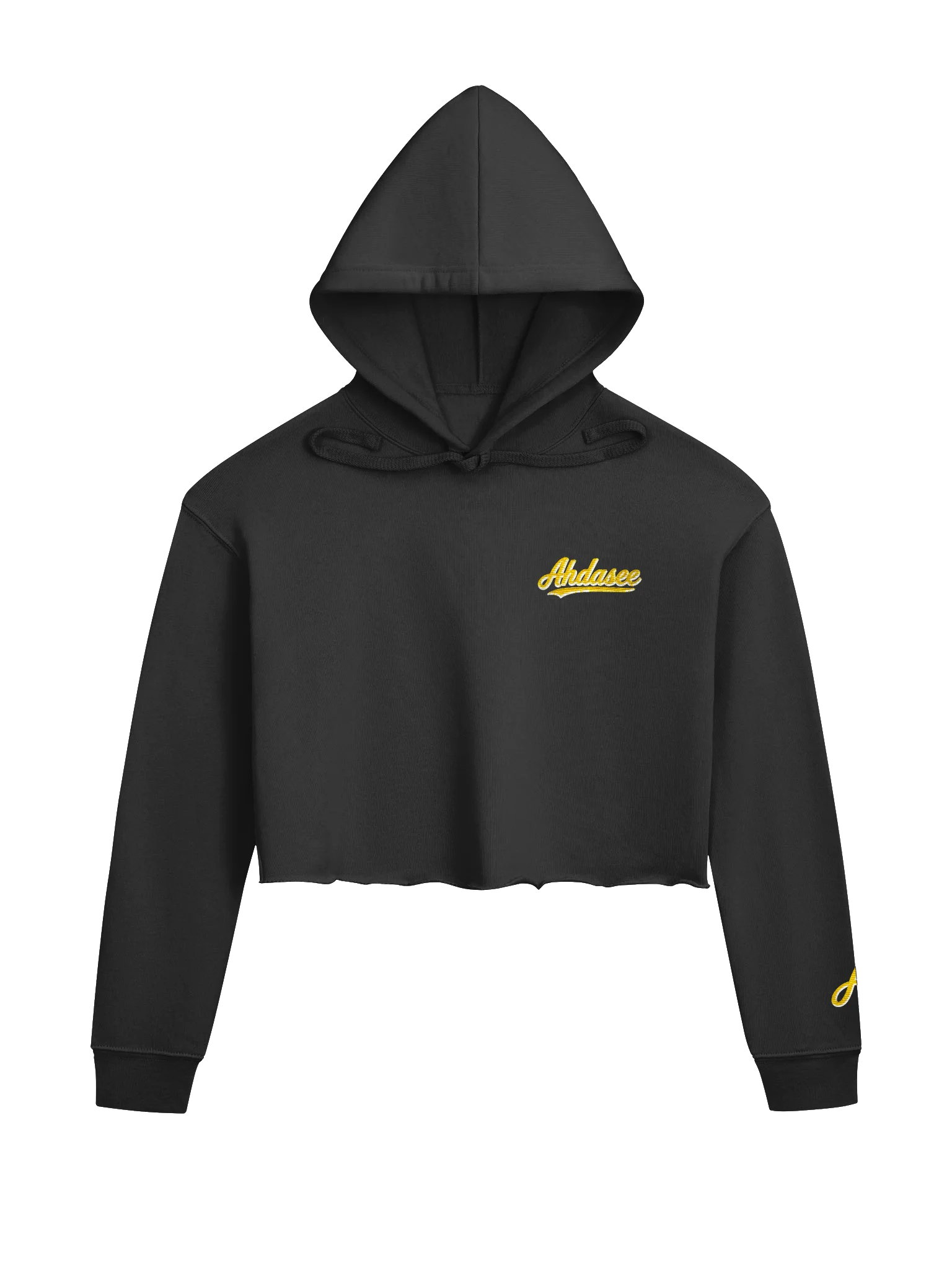Ahdasee Women’s Signature Cropped Hoodie – Black