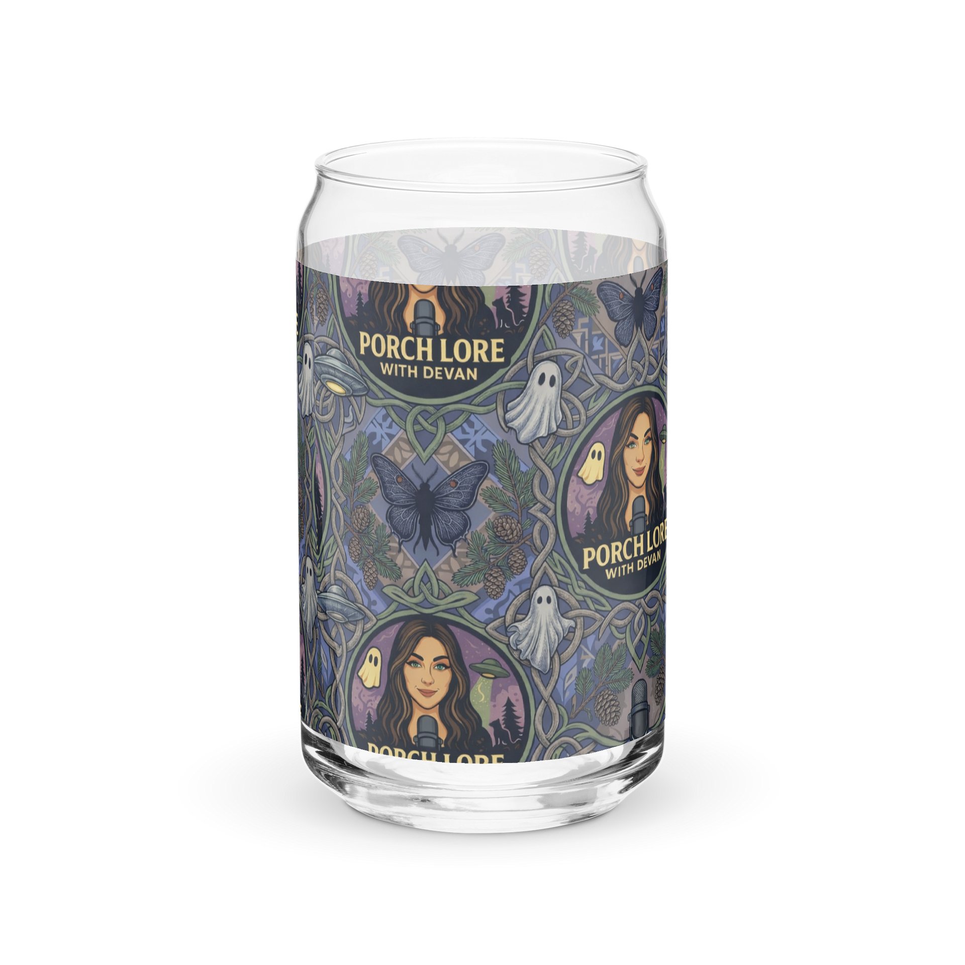 PORCH LORE DEVAN PERIWINKLE MOTH CAN-SHAPED GLASS product image (3)