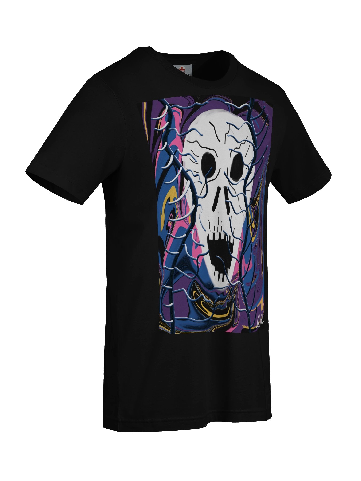 Marbled Visage — Abstract Skull Art Tee product image (9)