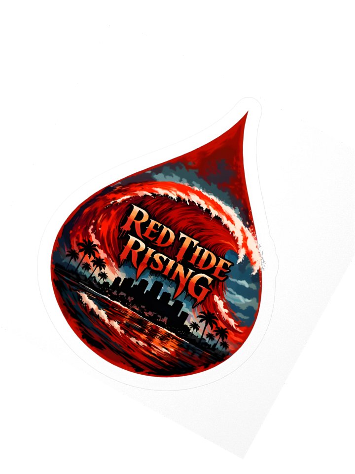 Red Tide Rising Kiss Cut Stickers product image (6)