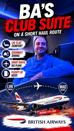 This week, I fly one of British Airways’ most unusual European services, BA460 from London Heathrow to Madrid, but with a twi...