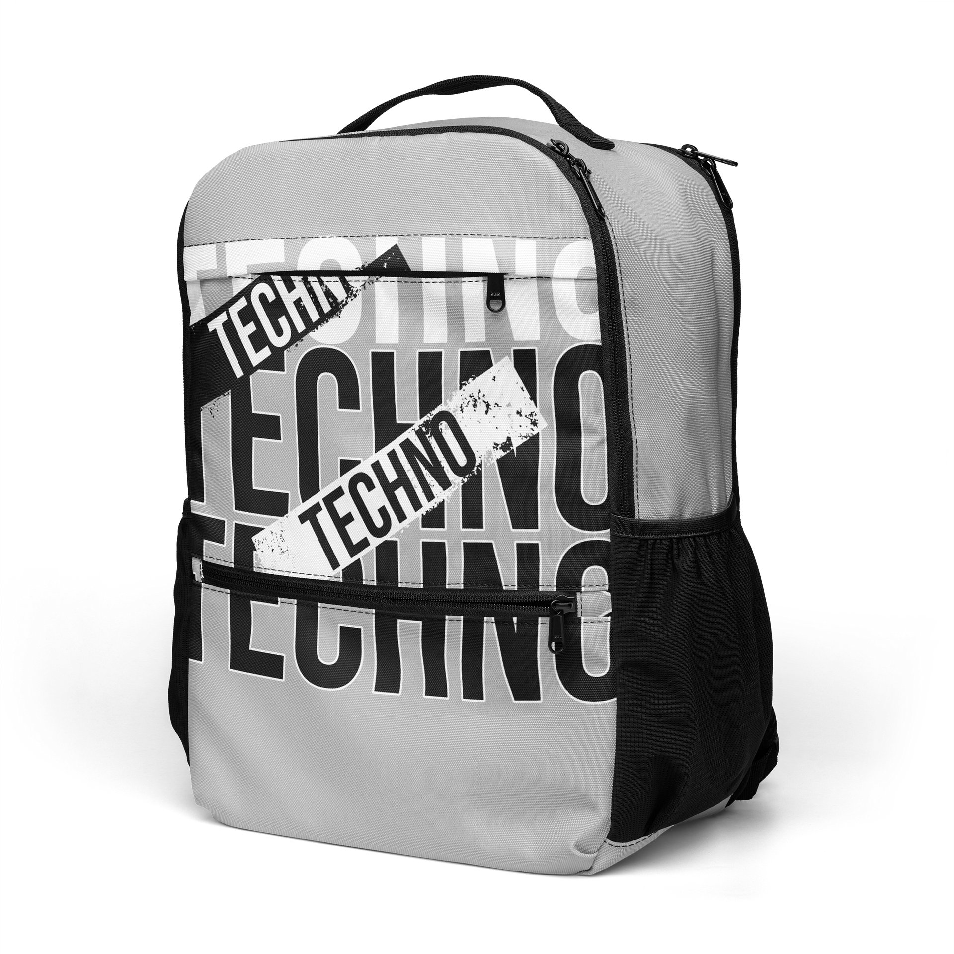 TECHNO Distressed All-Over Print Backpack product image (5)