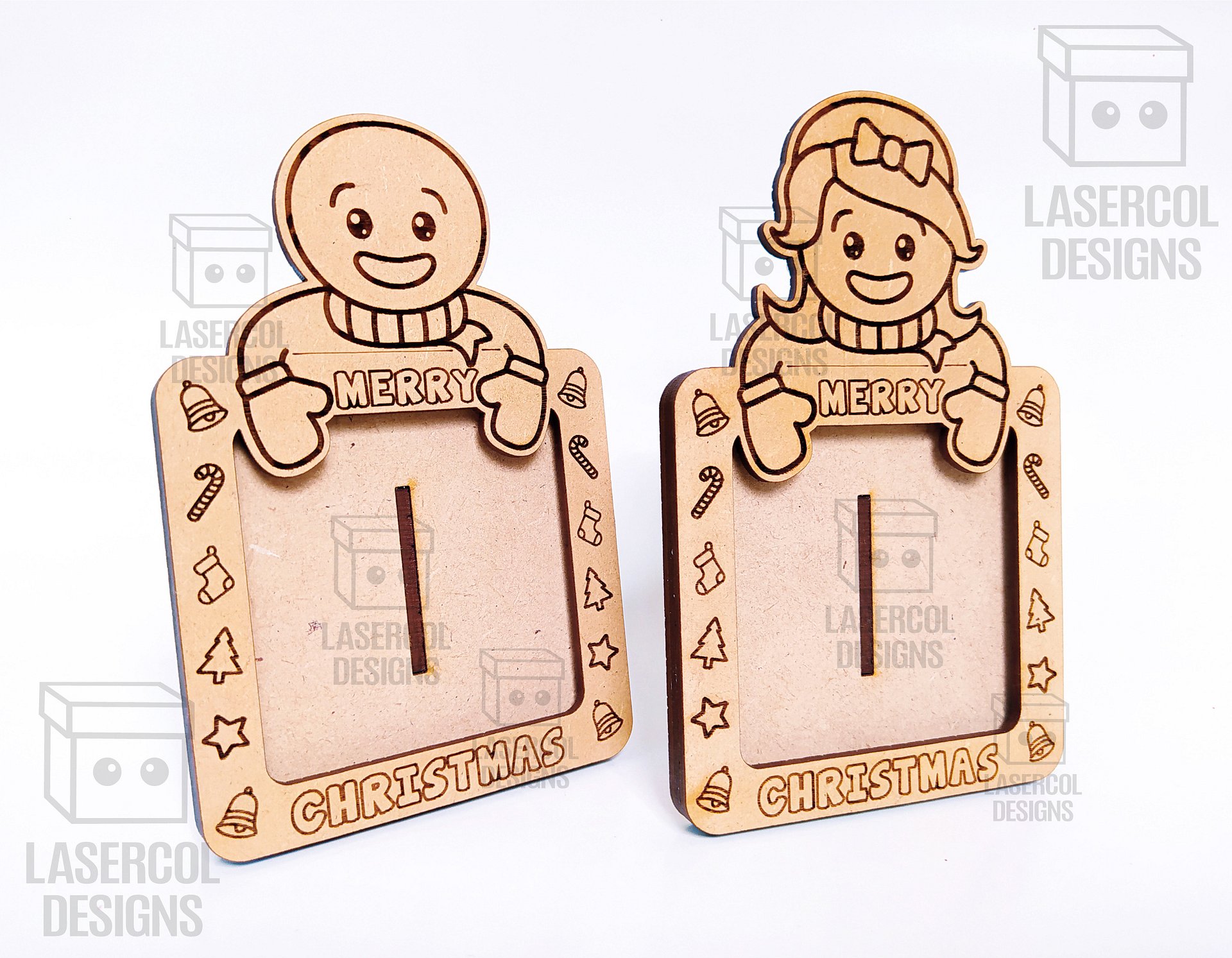 Christmas Photo Frames Bundle - Laser Cut Files product image (10)