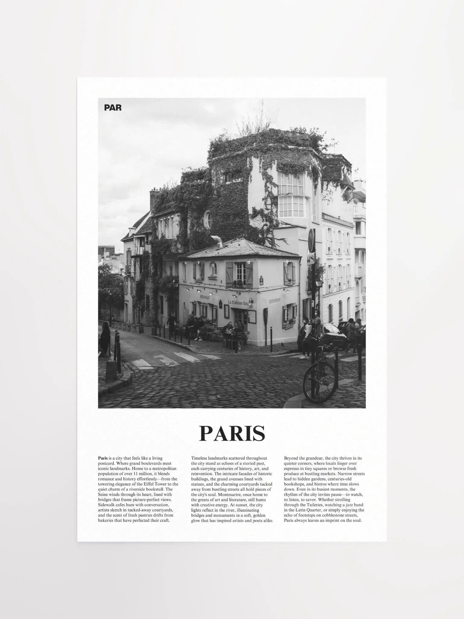 Paris 05 Newspaper Poster product image (13)
