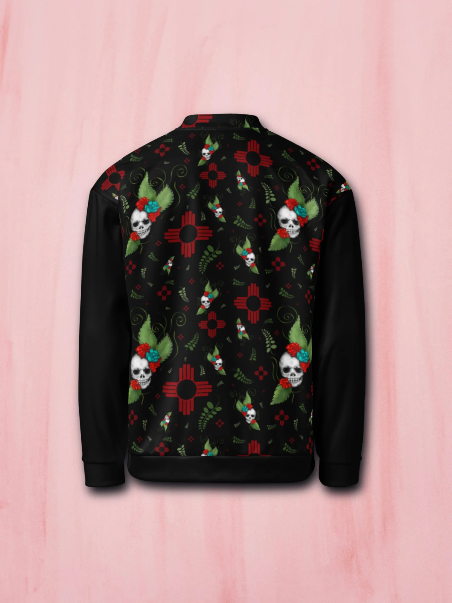Floral Skulls Zia Bomber Jacket product image (3)