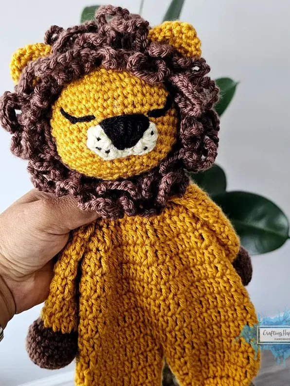 Crochet Lion Ragdoll Pattern – Kawaii Amigurumi Cuddler (PDF Pattern) product image (5)