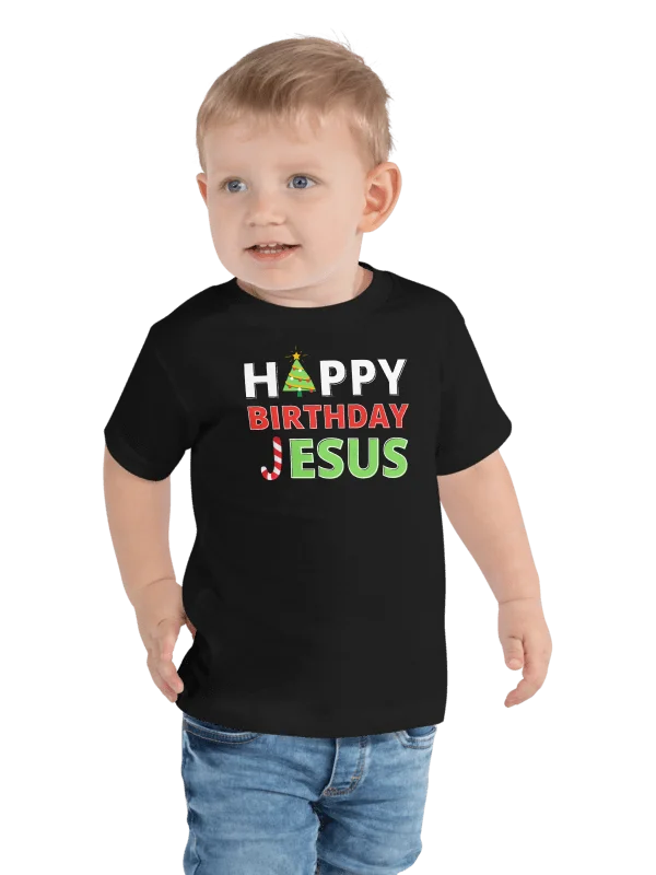 Happy Birthday Jesus Christmas Toddler T-Shirt product image (3)