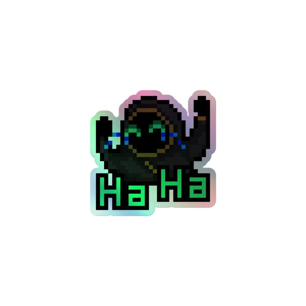 Ha Ha Holographic Sticker product image (1)